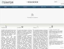Tablet Screenshot of iterator.com.ua